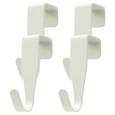 리빙홈디테일 다용도 싱크대 도어 걸이, 화이트, 4개