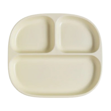 Cooksy 不混味陶瓷分隔健康餐盤, 1個, 奶油黃