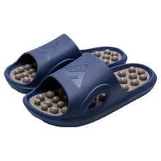 通勤倉庫 指壓拖鞋 250~255mm, 1個, 海軍藍