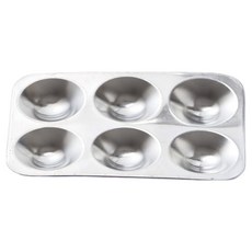 Rewilding 鋁製水彩調色盤 方形6格 130 x 88 mm LTSP-2001, 1個, 6格