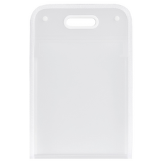 居家附提把簡易整理風琴夾 13格 36 x 24 cm, 1個, 白色