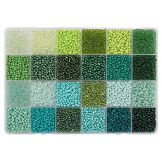 Market Ring 各式精美串珠工藝 3mm 套組, 1套, 綠色