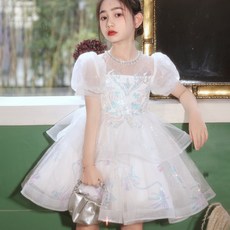 Bebemonstory 女童閃亮蝴蝶結短版洋裝