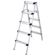 TIS 알루미늄 경량 접이식 사다리 5단, 1개