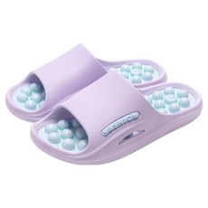 通勤倉庫 指壓拖鞋 240~245mm, 1個, 紫色