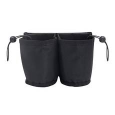 城市漫遊 行李箱拉桿杯套 簡易款, 黑色, 1個