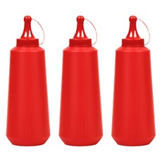 LivingFamily 營業用餐廳番茄醬醬料瓶, 700ml, 3個