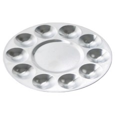 Re-wilding 鋁製水彩調色盤 圓形 10格 170 x 170 mm LTSP-2004, 1個