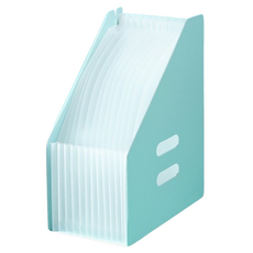 홈셀 심플 가로 세로 스탠딩 아코디언 파일 13칸 25.7 x 32.6 cm, 세로형 그린, 1개