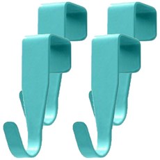 리빙홈디테일 다용도 싱크대 도어 걸이, 블루, 4개