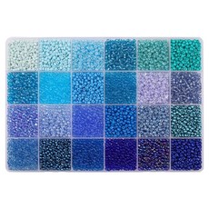 Market Ring 各式精美串珠工藝 3mm 套組, 1套, 藍色