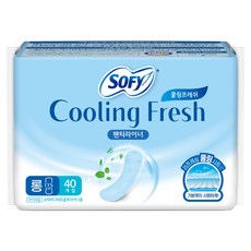 쏘피 쿨링프레쉬 팬티라이너, 롱, 40개입, 1세트