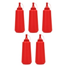 LivingFamily 營業用餐廳番茄醬醬料瓶, 700ml, 5個