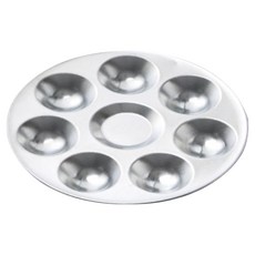 Rewilding 鋁製水彩調色盤 圓形 7格 120 x 120 mm LTSP-2003, 1個