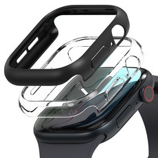 Ringke 44mm薄殼, 透明, 啞光黑