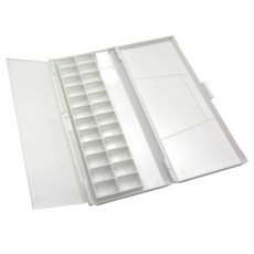 Runeon 多用途調色盤 白色 26.3 x 12 cm, 1個, 24格