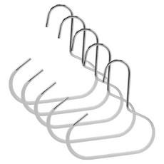 BAIA 免鑽孔衣櫃帽架, 5個, 白色