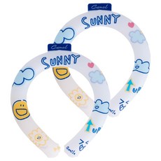 City Life Camel Camel Sunny 冰感涼爽頸掛帶 頸部冷卻器, 2個, 白色