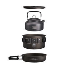 WellHike 玩客 輕野鍋3件組, 1組, 單一顏色