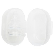 greenmom 嬰兒用寬口奶嘴2入 + 寬口收納盒Y型組, 1套, L(7個月~)