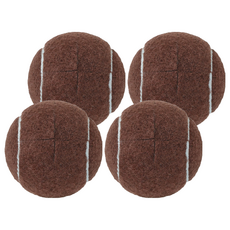 Market Plan 網球造型靜音桌椅腳套, 棕色, 4個