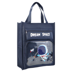 하태스몰 간편한 편리한 파일가방 8007-3, 우주인여행하기, 1개