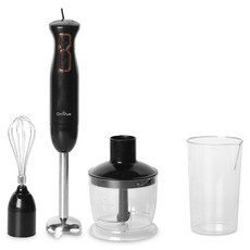 OnHue 不鏽鋼刀片研磨攪拌機 打蛋器 切碎器 三合一功能手持攪拌棒組 OHA-HB001S