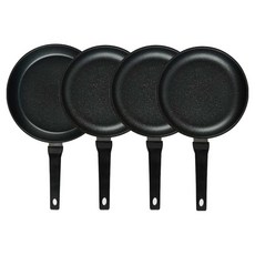 퀸센스 디너 후라이팬 4종 세트 4개, 브라운, 후라이팬 28cm + 후라이팬 24cm(3p), 1세트