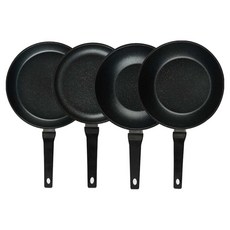퀸센스 디너 후라이팬 4종 세트 4개, 브라운, 후라이팬 28cm + 후라이팬 24cm + 궁중팬 24cm +궁중팬 28cm, 1세트