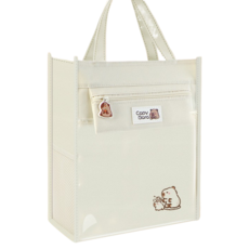 하태스몰 간편한 편리한 파일가방 8010-5, 화이트카피바라, 1개