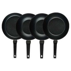 퀸센스 디너 후라이팬 4종 세트 4개, 브라운, 후라이팬 28cm + 궁중팬 24cm(2p) + 궁중팬 28 cm, 1세트