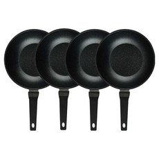 퀸센스 디너 후라이팬 4종 세트 4개, 브라운, 궁중팬 24cm(4p), 1세트