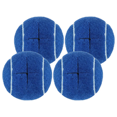 Market Plan 網球造型靜音桌椅腳套, 深藍色, 4個