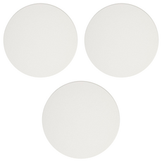 AHOYE 陶瓷吸水杯墊/隔熱墊, 3個, 白色