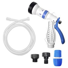 World Clean 多功能陽臺浴室清潔噴槍 + PVC軟管 2m 套組, 1套, 白色(軟管)
