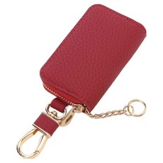 코히모 자동차 가죽 키홀더 차키 케이스, 레드, 5W0308RD11