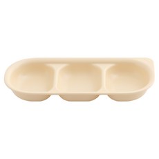 TACKAON 幼兒方形ECOZEN分隔餐盤, 1個, 黃色