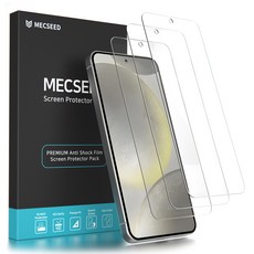 MECSEED 6DNF 풀커버 자가복원 하이브리드 유리하드코팅 강화 휴대폰 액정보호필름 3p 세트, 1세트