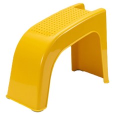 발톱정리 도움 신발 발받침 스툴, 옐로우