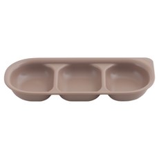 TACKAON 幼兒方形ECOZEN分隔餐盤, 1個, 棕色