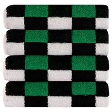 Teto Supima毛巾 230g, 黑色版都市格紋, 4個