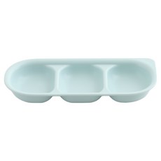 TACKAON 幼兒方形ECOZEN分隔餐盤, 1個, 薄荷綠