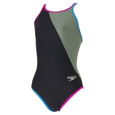 speedo 女款 Funpiece 交叉背連身泳衣 STW02303