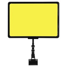 Nanli Sisters 活動賣場促銷展示卡 黑色A4框架 + 黃色紙張組合, 1套, 素色