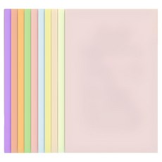 Pickdeal 精美馬卡龍色系硬質色紙 4K 10色 x 2張 組合, 1套