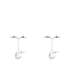 Nalli Sisters 商店超市 POP 展示卡夾 白色 2入 + A5 標示牌套組, 1套, 素面