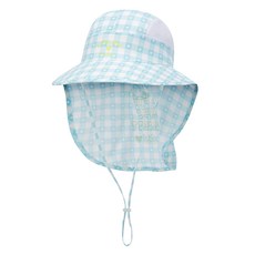 UNITED COLORS OF BENETTON. KIDS 兒童愛心格紋寬邊遮陽帽 QCCPP3531
