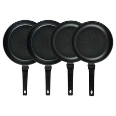 퀸센스 디너 후라이팬 세트 4개, 브라운, 1세트, 28cm 후라이팬 + 28cm 후라이팬 + 24cm 후라이팬 + 24cm 후라이팬