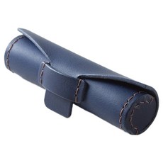 Lumion 奢華人造皮革印章盒, 深藍色