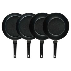 QUEEN SENSE 晚餐用平底鍋4件組, 1套, 棕色, 28cm 平底鍋 + 28cm 平底鍋 + 28cm 深炒鍋 + 28cm 深炒鍋